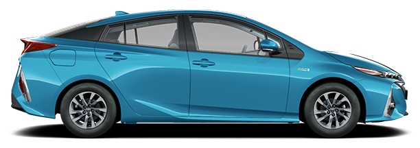 Červená Toyota Prius Hybrid