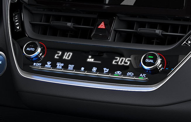 Klimatyzacja automatyczna - Toyota w wersji Hybrid