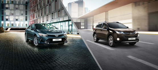 01/04/2014 Toyota предлагает выгоду до 110.000 рублей при покупке Camry и RAV4 по программе утилизации и trade-in