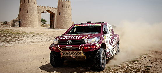 24/04/2017 Нассер Аль-Аттия на Toyota Hilux выиграл Qatar Sealine Rally