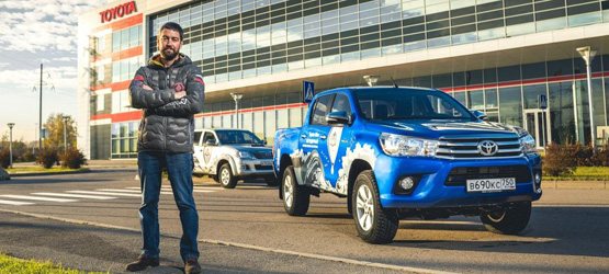26/01/2016 Новый мировой рекорд Федора Конюхова при поддержке Toyota Hilux