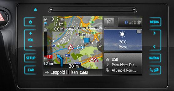 The new Toyota Touch® 2 multimedia system